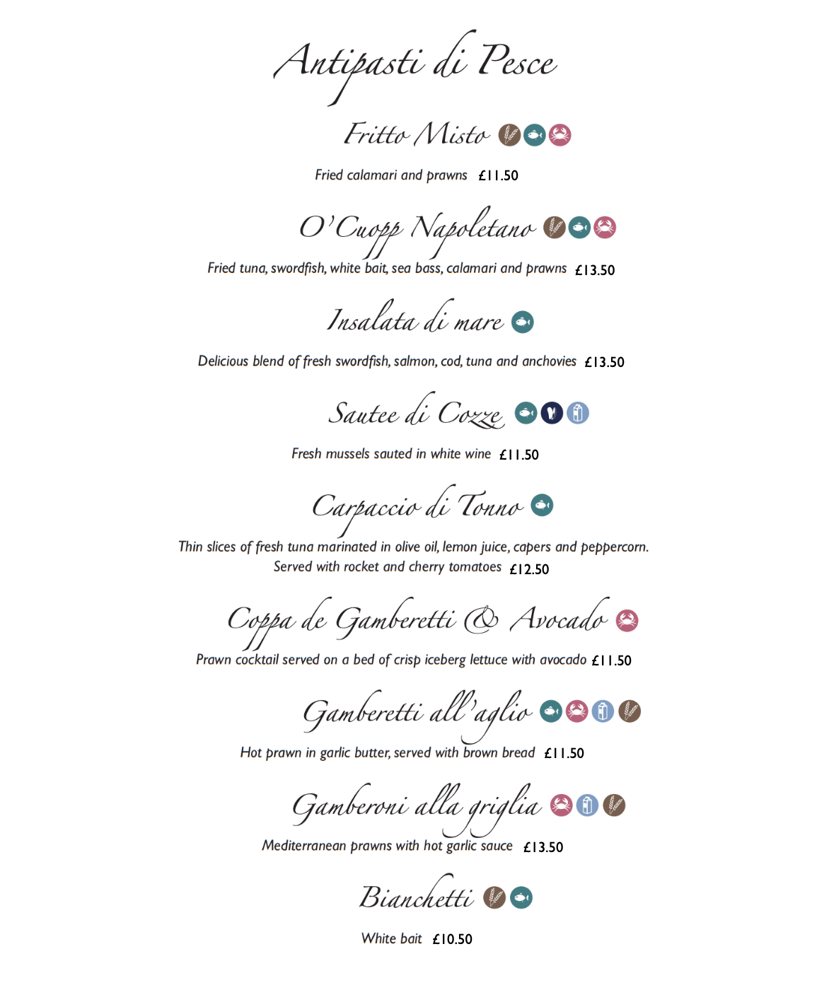 MENU | Rossini Restaurant